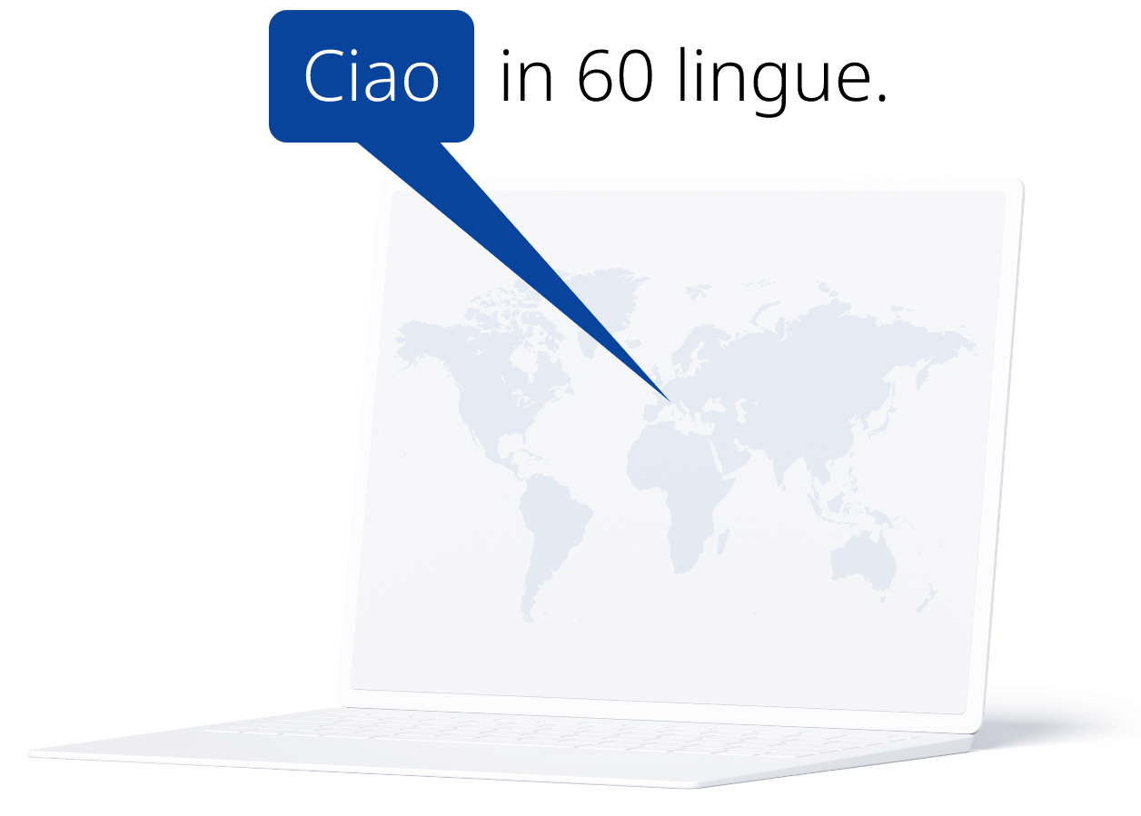 Ciao in 60 lingue.
